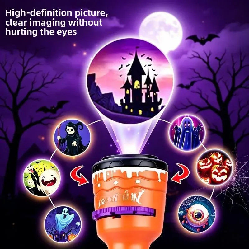 🎃👻Halloween Projection Torch | Kids Spooky Pattern Flashlight Toy