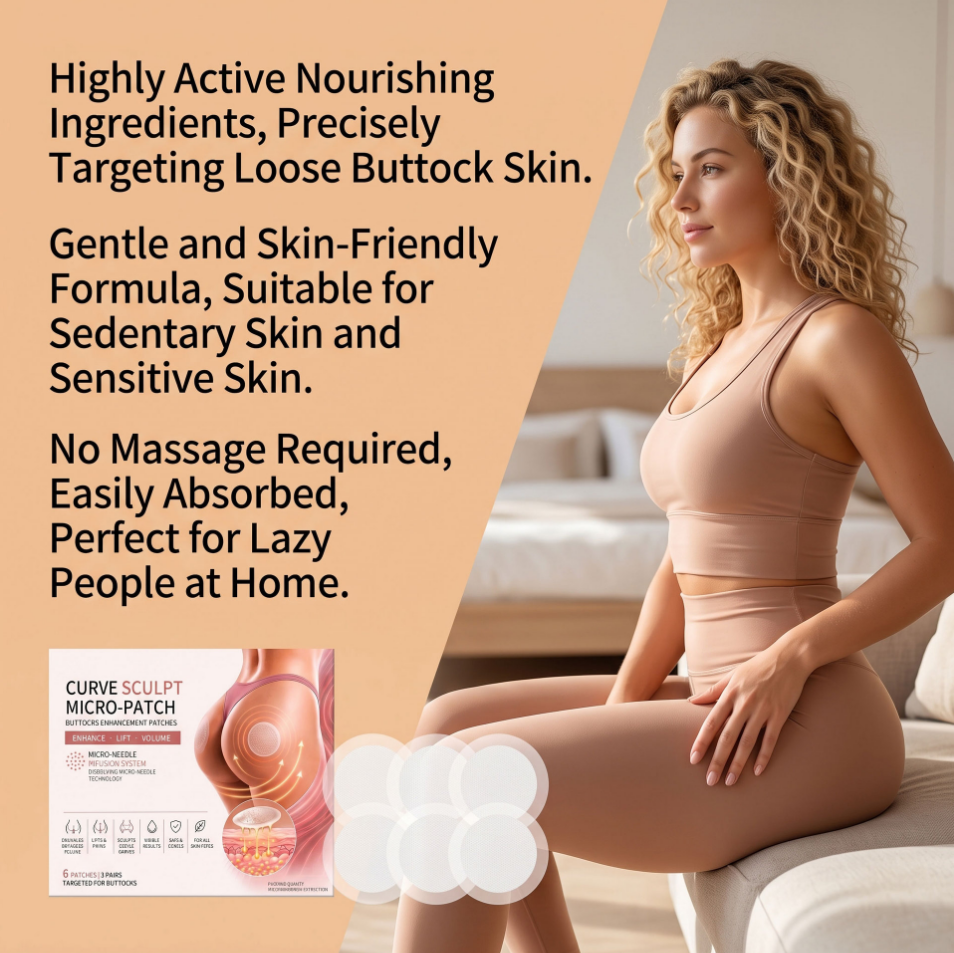Dissolvable Micro Skincare Patch for Hip Area Body Care