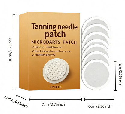 ☀️Facial Sun‑Free Tanning Microdart Patches, Reusable Gentle Self‑Tan Patch for Natural Bronzed Glow