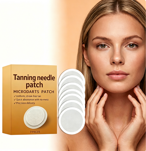 ☀️Facial Sun‑Free Tanning Microdart Patches, Reusable Gentle Self‑Tan Patch for Natural Bronzed Glow