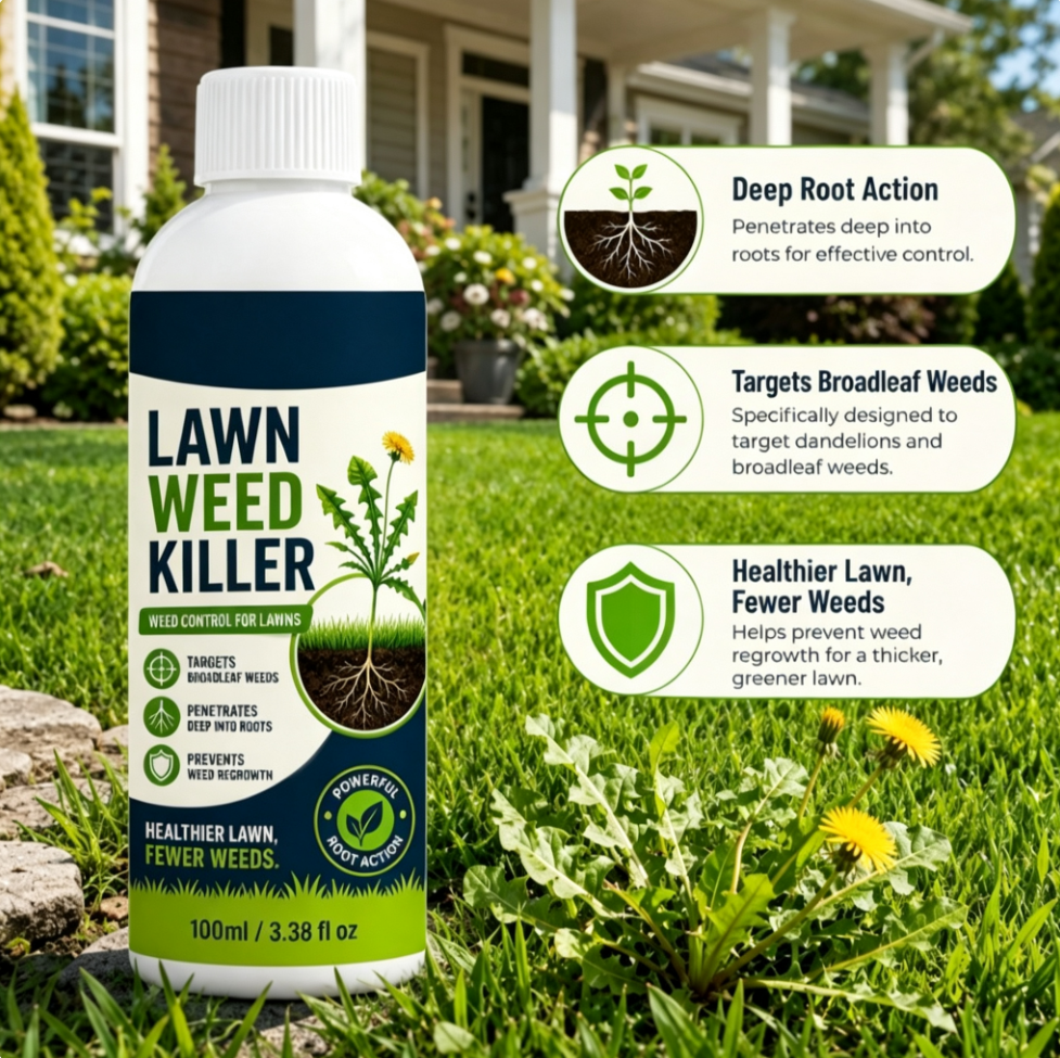 Lawn Weed Killer | Targets Broadleaf Weeds At The Root