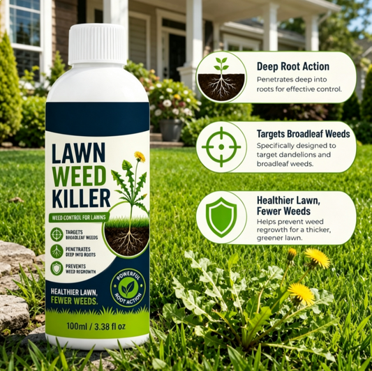 Lawn Weed Killer | Targets Broadleaf Weeds At The Root