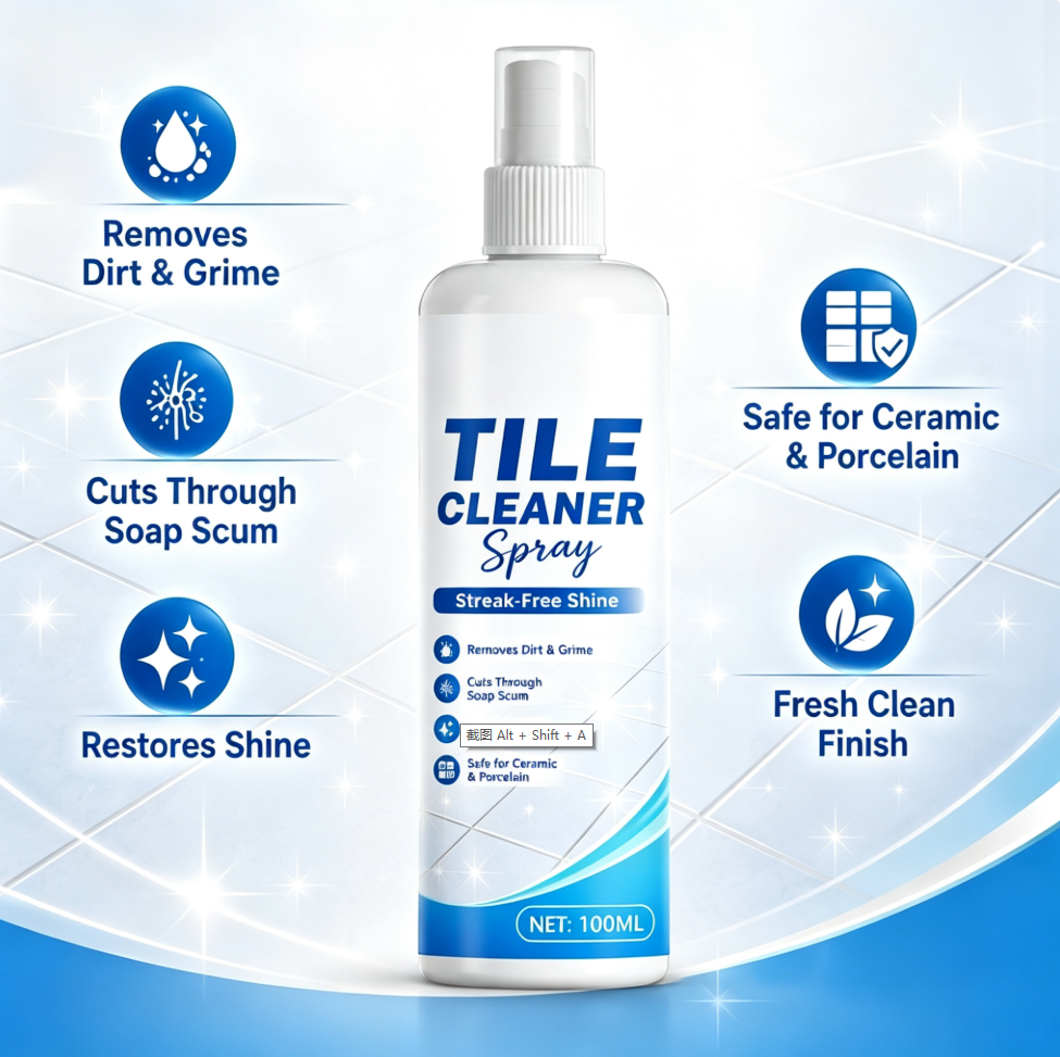 Tile cleaning spray