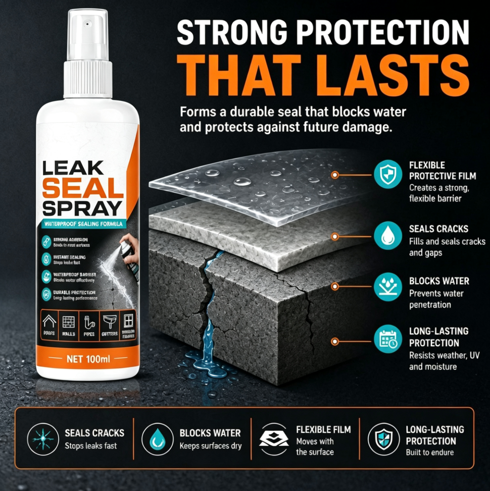 Sealing and Waterproofing Repair Spray