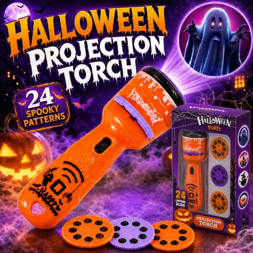 🎃👻Halloween Projection Torch | Kids Spooky Pattern Flashlight Toy